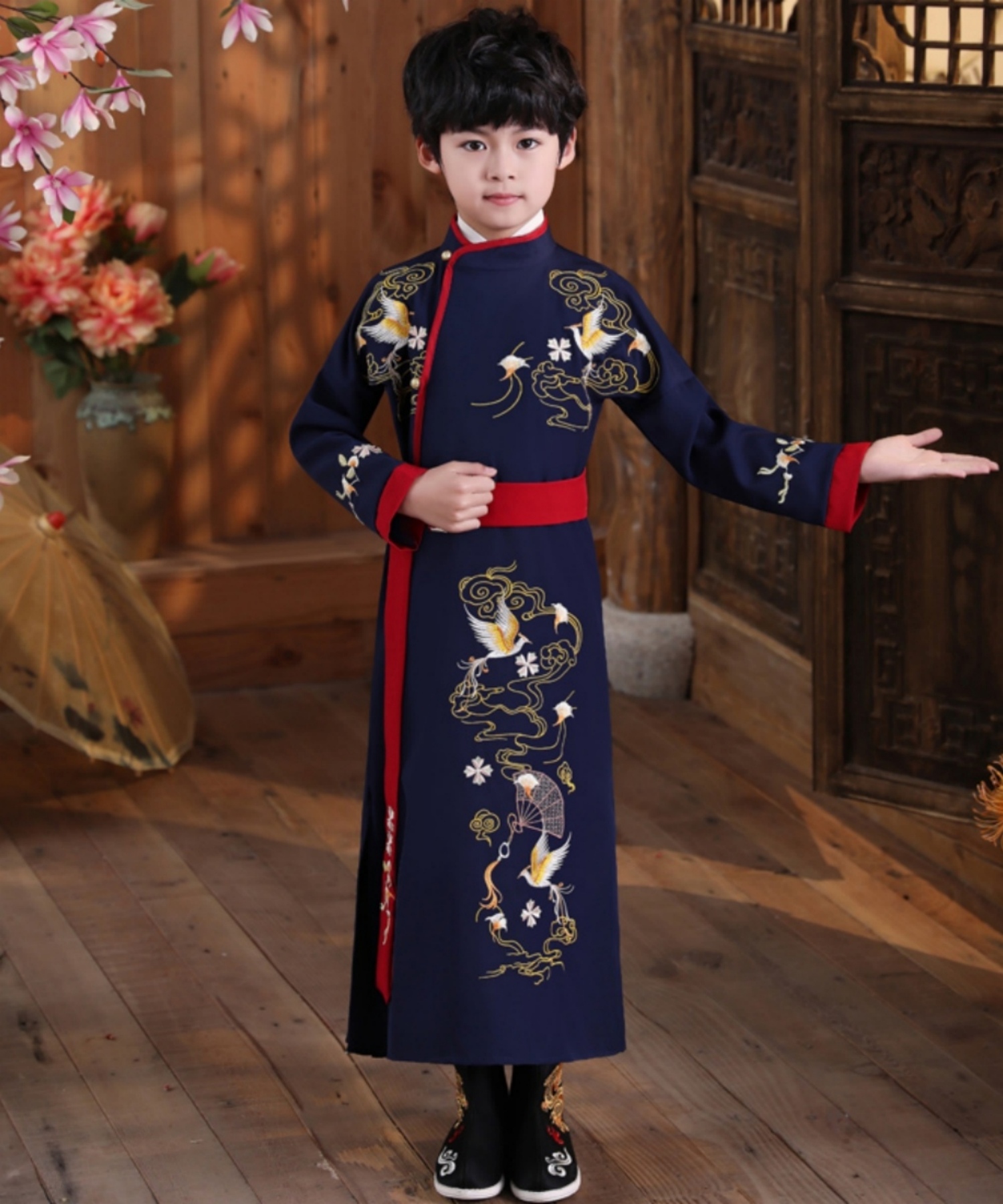 Disfraz tradicional chino Hanfu para niños miniatura 6