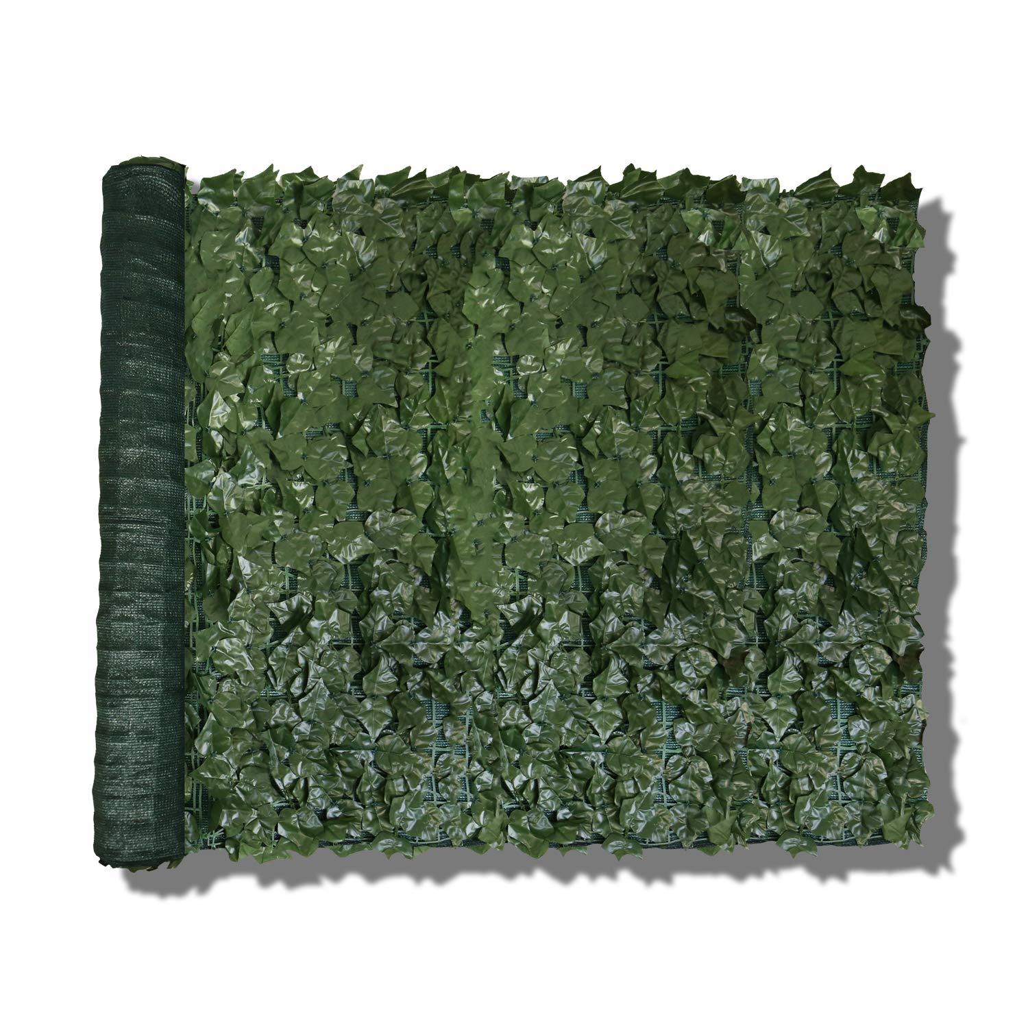 COARBOR58''X196'' Artificial Faux Ivy Leaf Privacy Fence Screen with Mesh Backing Panels Decorative Perfect for Back Yard Deck Patio Provide More Outdoor Privacy