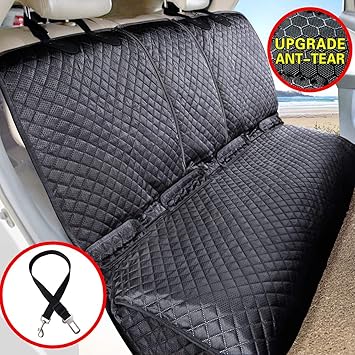 Vailge Bench Dog Car Seat Cover for Back Seat, 100% Waterproof Dog Car Seat Covers, Heavy-Duty & Nonslip Back Seat Cover for Dogs,Washable & Compatible Pet Car Seat Cover for Cars, Trucks & SUVs