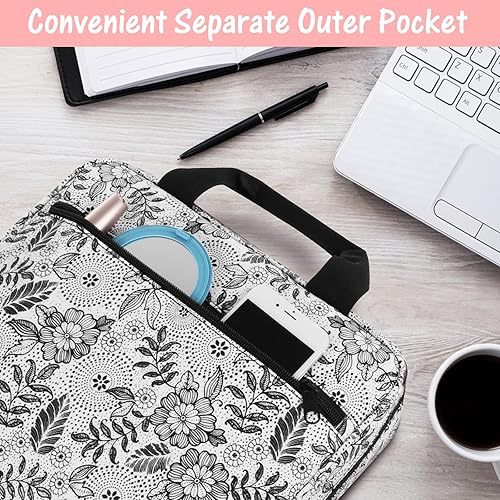 Miniatura 5 de COLAZ Funda grande para la Biblia para mujer, funda de transporte de la Biblia a la iglesia, bolsa Oxford duradera con asa, estuche perfecto para la
