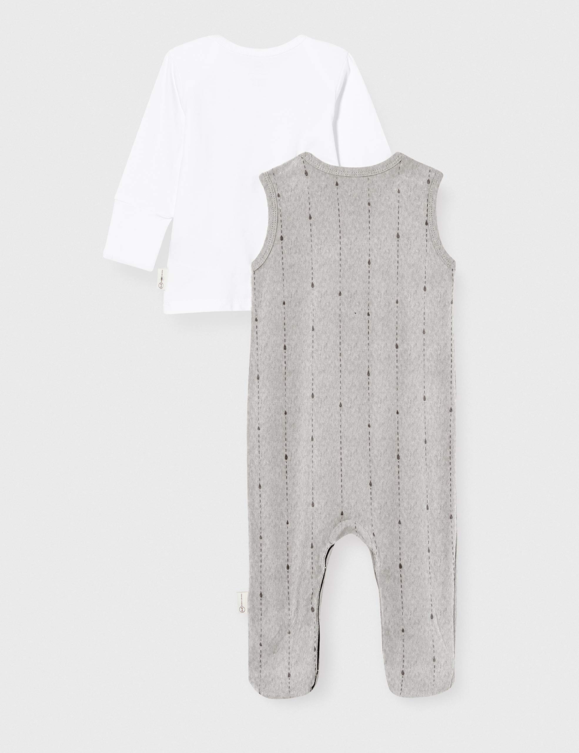 Steiff Unisex Baby Mit Süßer teddybärapplikation Set Strampler + T-Shirt langarm GOTS