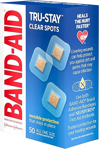 Vista 24 de Apósitos adhesivos Band-Aid en tiras transparentes, hfs-koi-zk-a2016, Todo un tamaño, Sheer, 1, 1