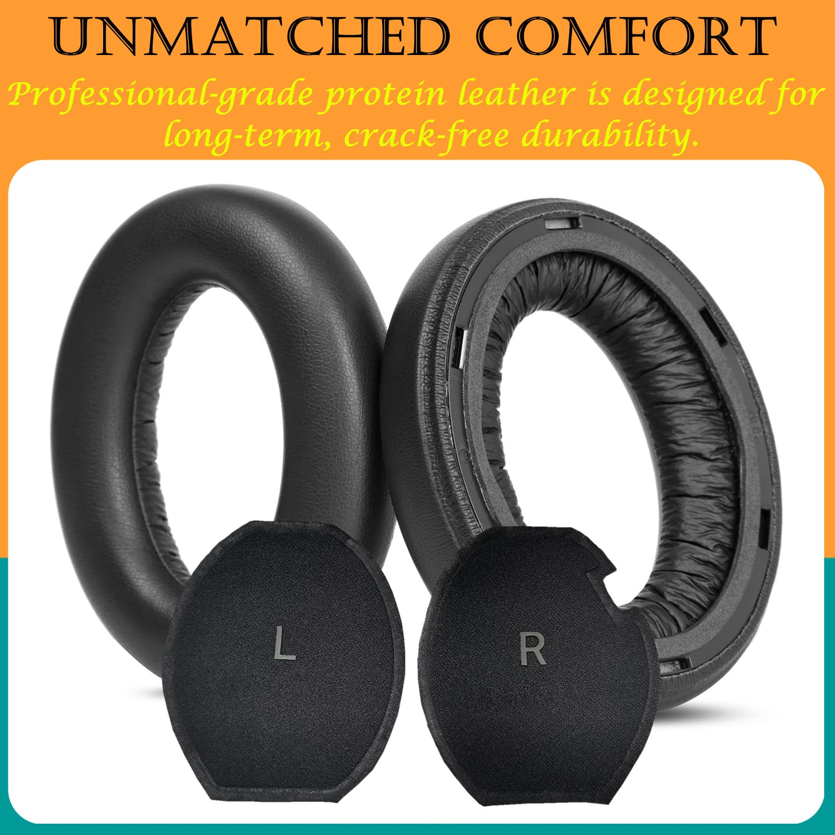 Pad Cuffie Ricambio Hd4.40bt Cuscini Auricolari Di Ricambio Per Cuffie Sennheiser Momentum HD4.50BT E HD4.40BT - Neri Ricambio Cuffie HD4.50BT HD4. 40BT - Foto 6