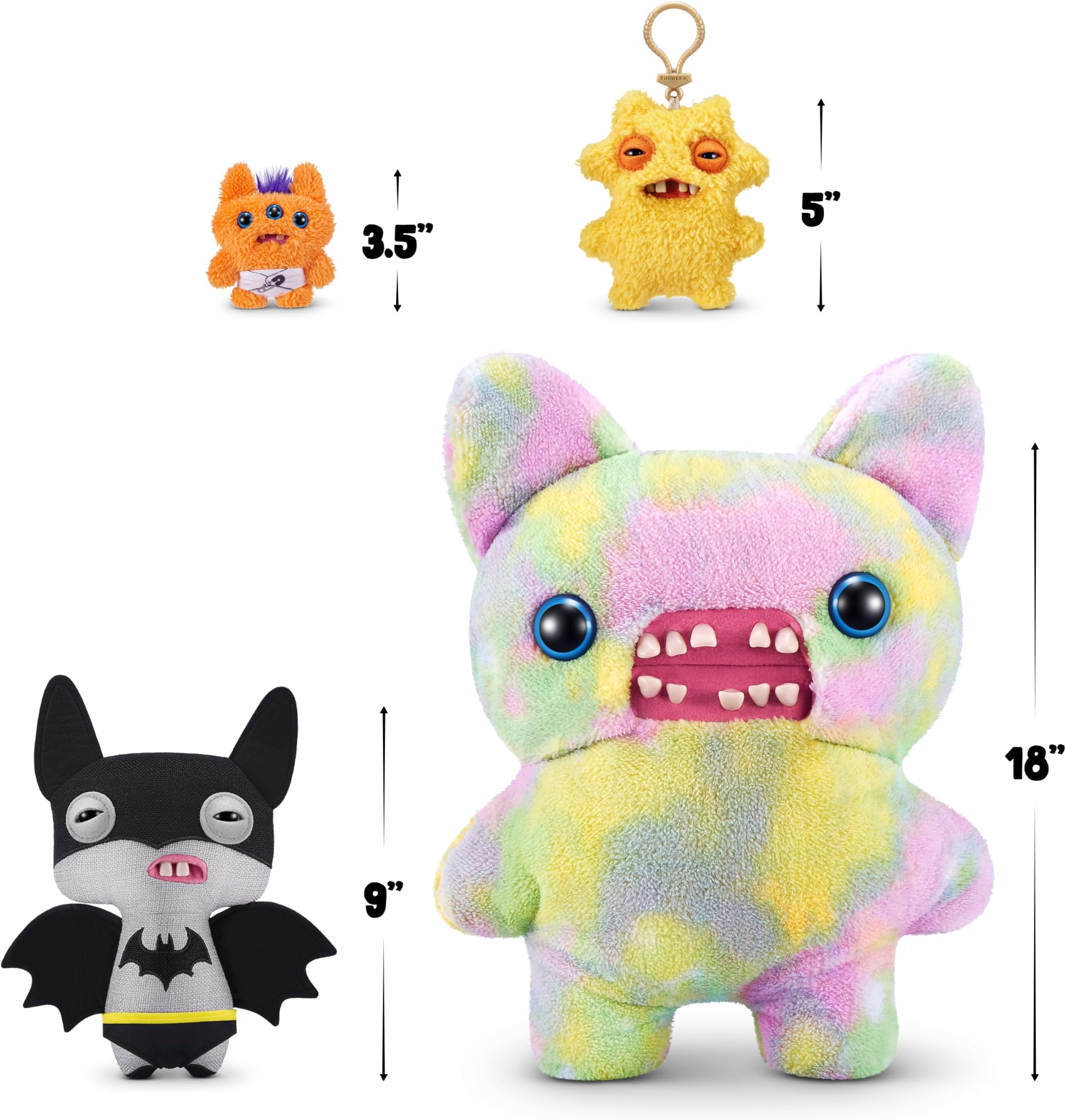 ZURU Fuggler x DC Funny Ugly Monster Plush Collectible Toy (Batman)