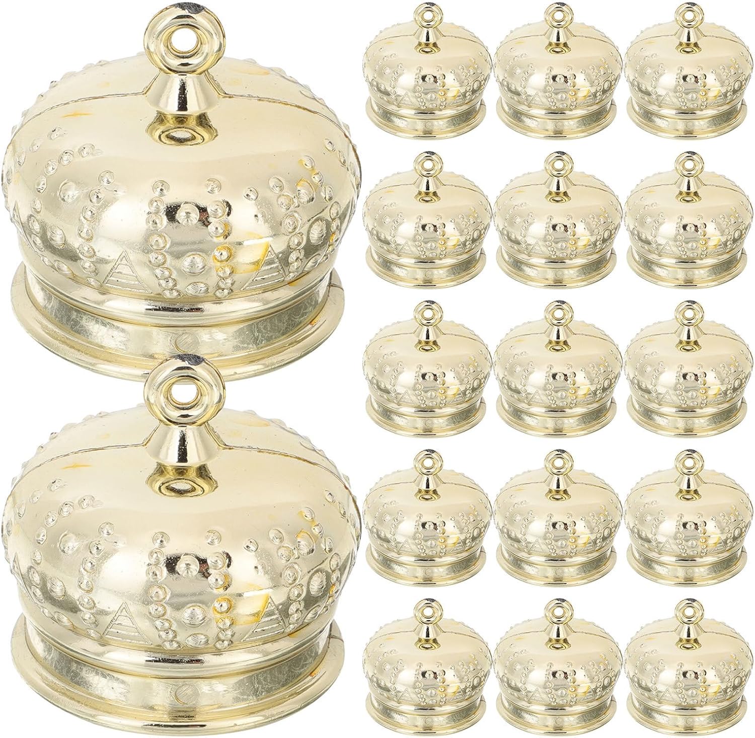 Generic 100pcs Bead Caps for Jewelry Making - Vintage Ornament Tops - Small Pendant Findings - DIY Craft Supplies for Earrings Bracelets Necklace Charms