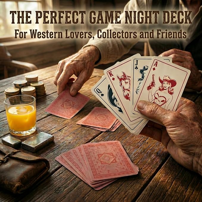 Naipes Western Playing Cards - Baraja de Póker Vaquera - Shuffle Club Co miniatura 5