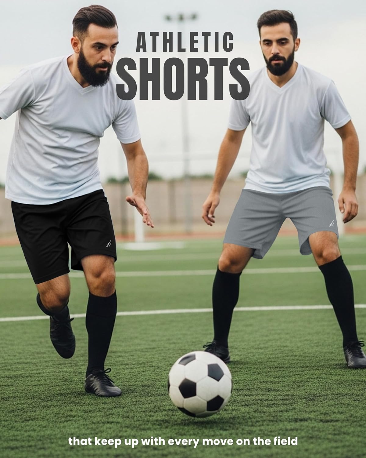 NY Threads Mens Athletic Shorts 2 Pack Quick Dry Lightweight Running Workout Gym Shorts with Pockets - Image 5