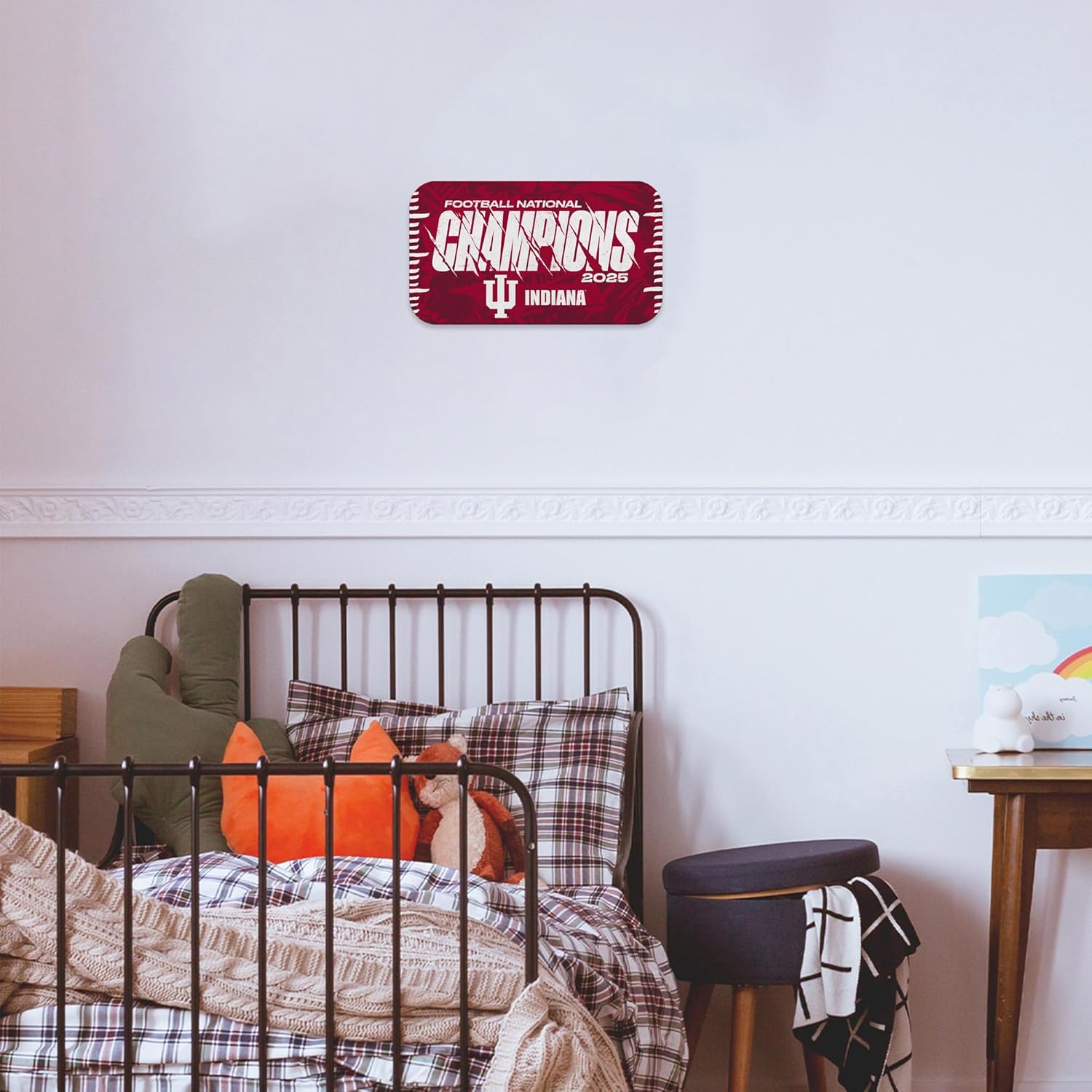 Rico Industries NCAA Indiana Hoosiers 2026 Football National Champions Shape Cut Pennant - Home and Living Room Décor - Soft Felt EZ to Hang - Image 4