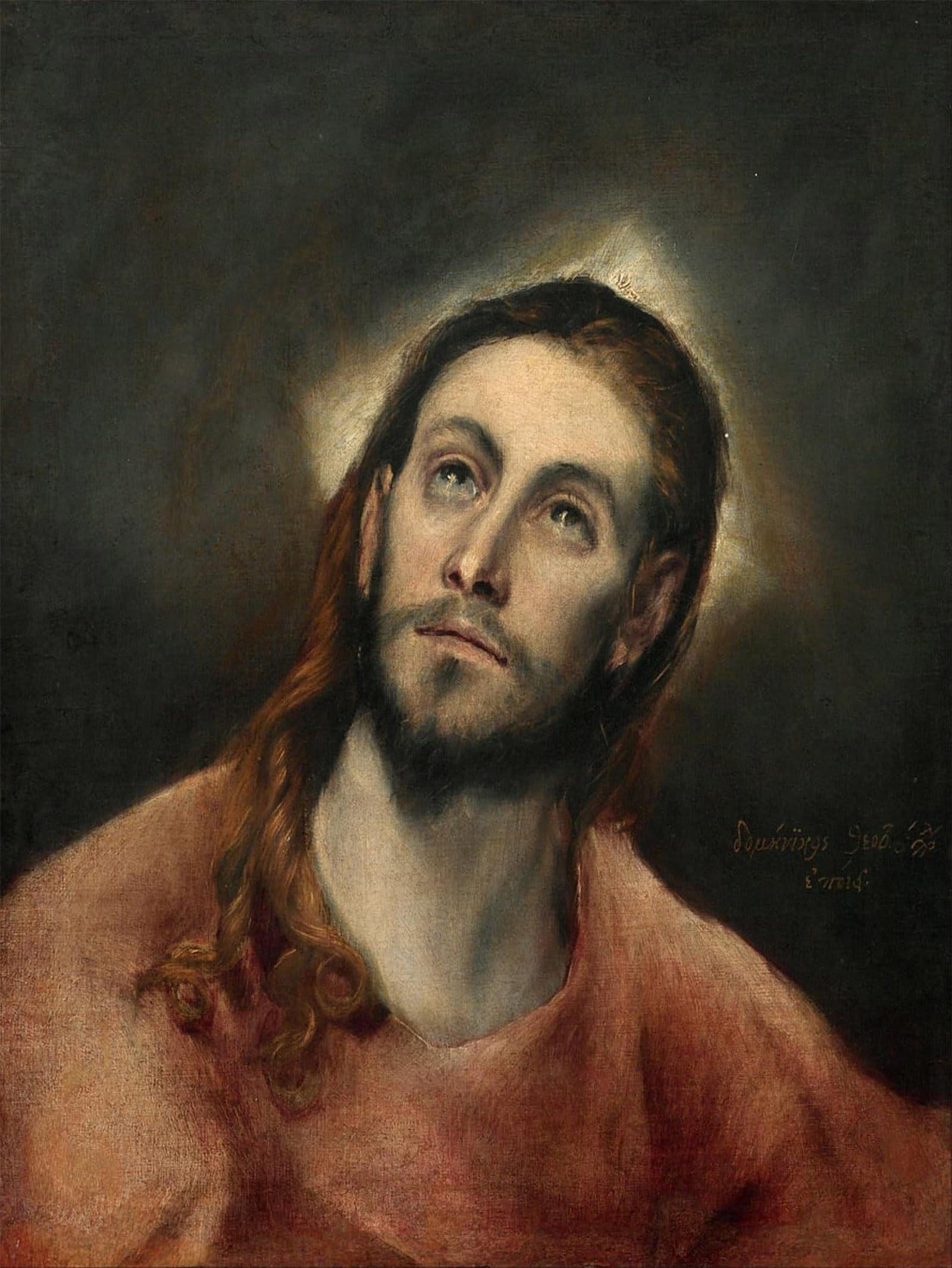 SERENDIPITP Vintage Wall Art Canvas Nordic Poster Canvas Print Picture Christ in Prayer by El Greco Wall Art Poster for Home Decor 60x90cm
