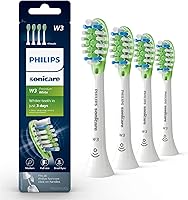 Vista 1 de Philips Sonicare Cabezales de repuesto W3 Premium para cepillos de dientes, 4 cabezales de cepillo, blanco, HX906465