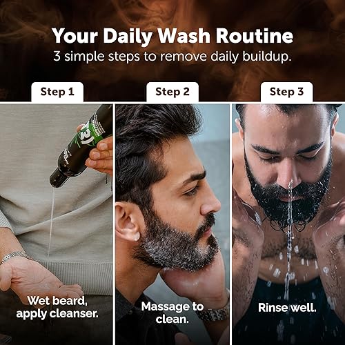 Miniatura 5 de Detroit Grooming Co. Beard Wash - Champú para barba para hombre, limpia y refresca profundamente las barbas, aloe vera con aceites esenciales,