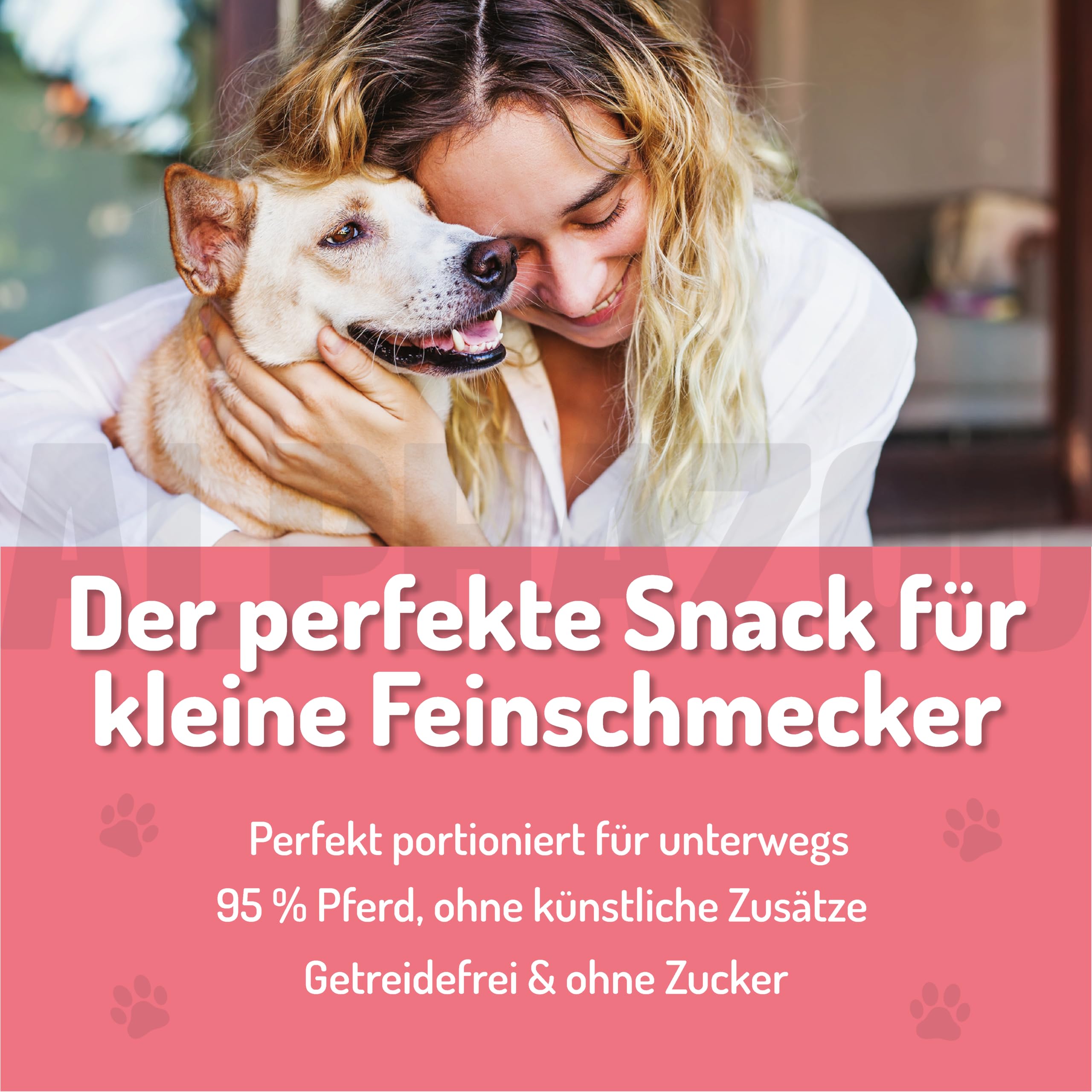 alphazoo Schwing Die Hufe 3 x 65g - Soft Hundesnack aus 95% Pferd - getreidefreie Trainingsleckerli für Hunde - weiche Snacks ohne künstliche Zusätze - ideale Belohnung und als Trainings Leckerlies
