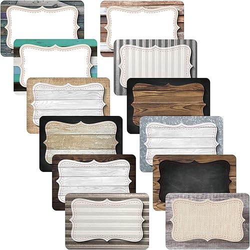 240 etiquetas de nombre decorativas, autoadhesivas, etiquetas de regalo para aula, oficina, hogar, correo de 3.5 x 2.8 pulgadas (estilo retro)