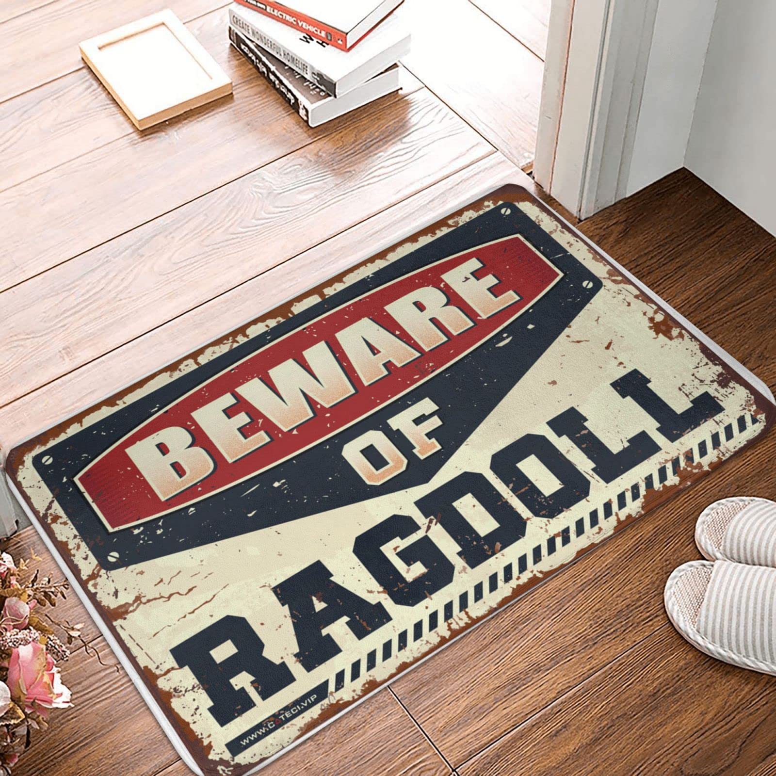 Paillasson Ragdoll grand format 65x90 cm Man Cave Rules