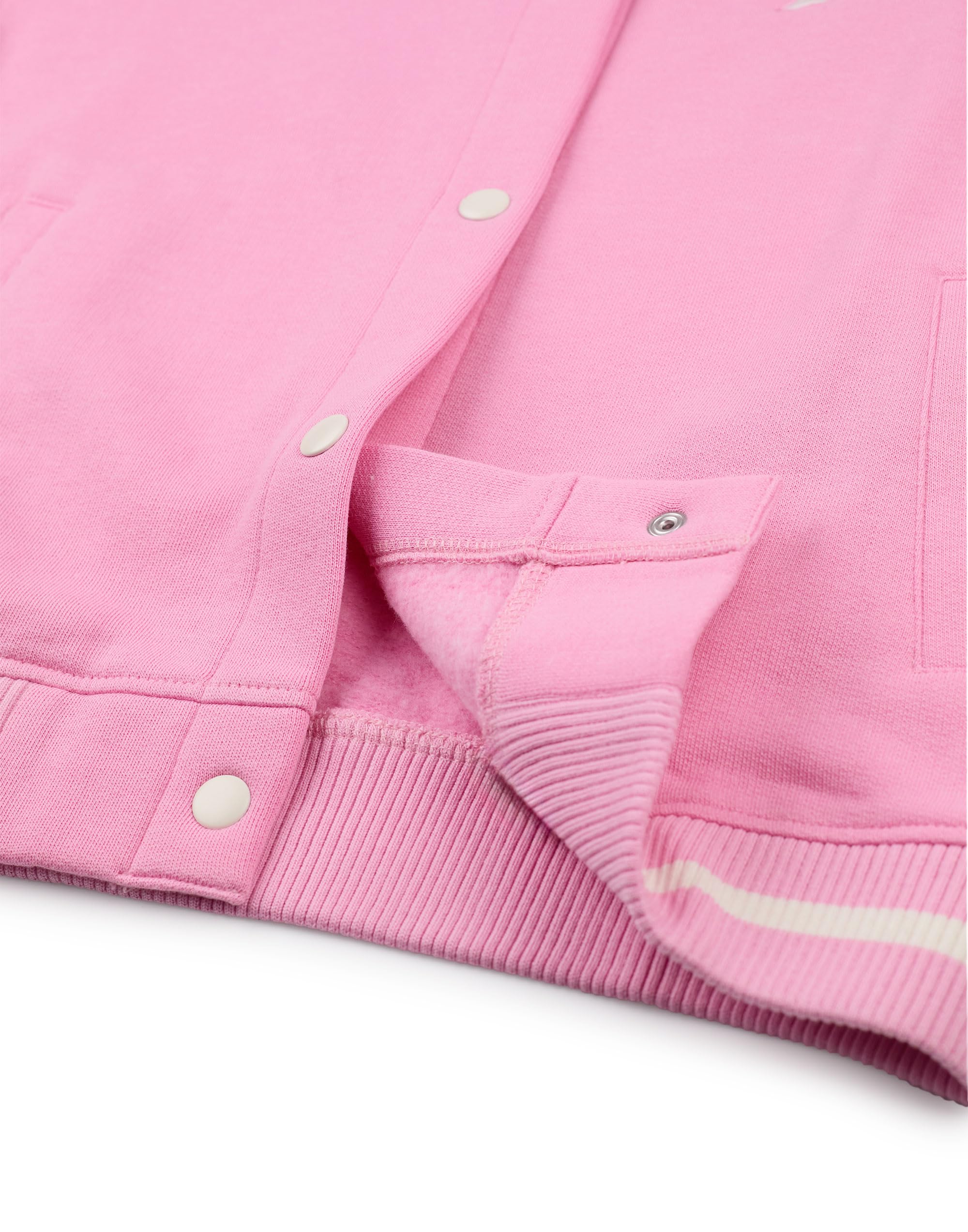 Barbie Chaqueta bomber para niñas | Chaqueta universitaria con estampado gráfico Dream Team para niños en Rosa | Chaqueta de béisbol con cremallera para niños