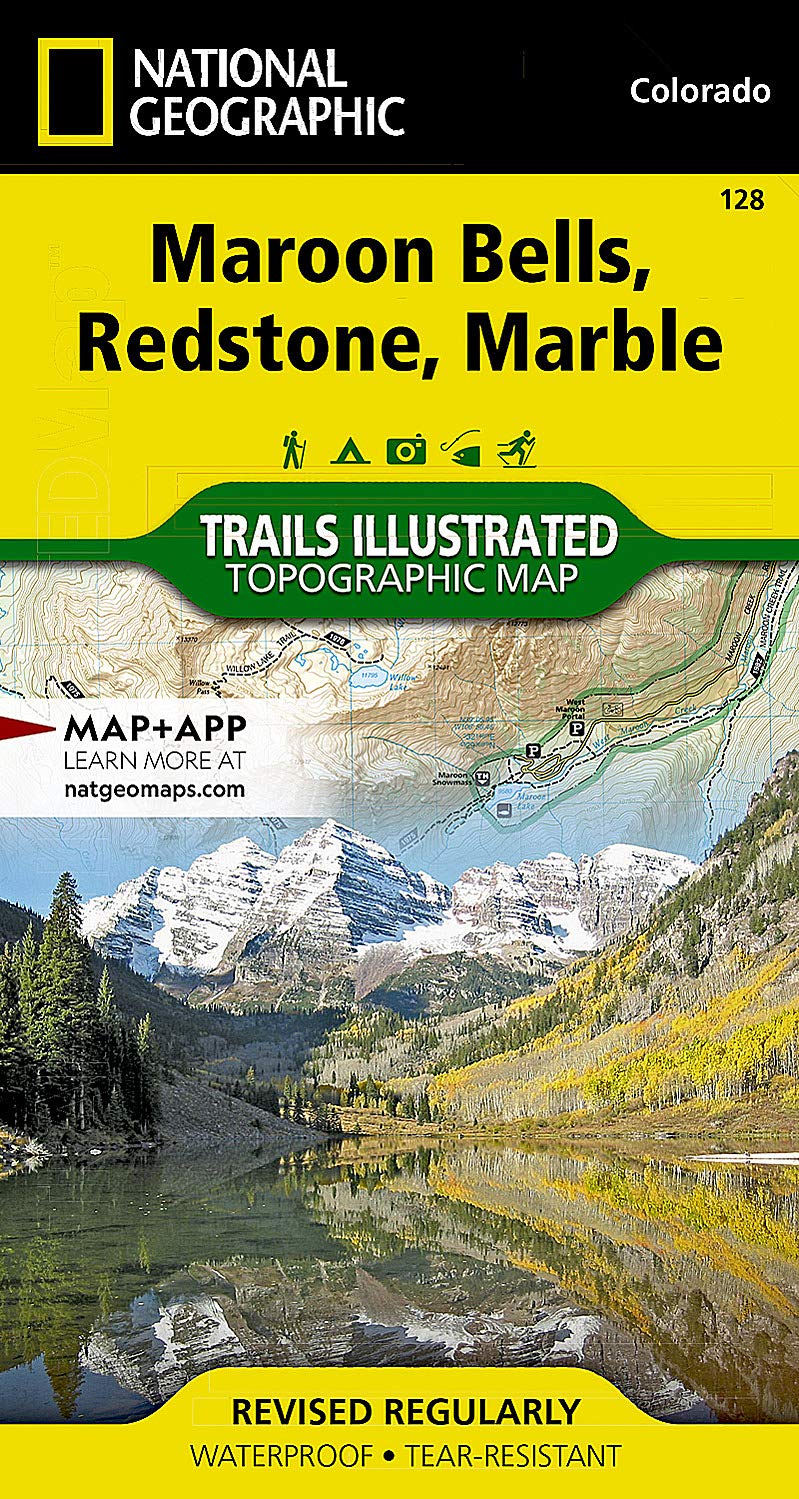 Maroon Bells, Redstone, Marble Map