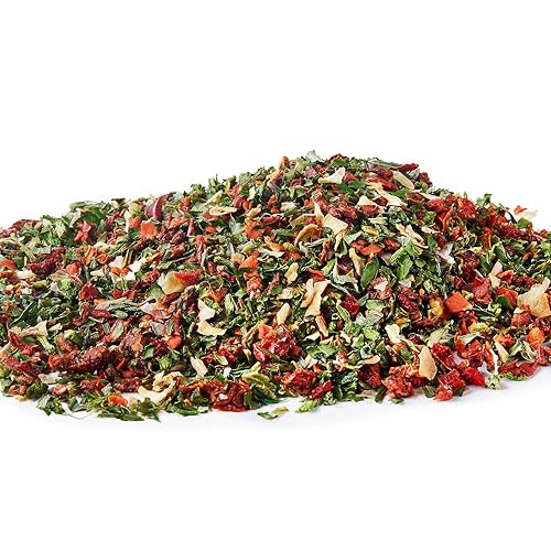 Miniatura 8 de Yimi Verduras Deshidratadas para Aderezos de Ramen, Mezcla de Sopa de Verduras Liofilizadas, Hojuelas de Verduras Secas, 100% Natural, Sin Aditivos,