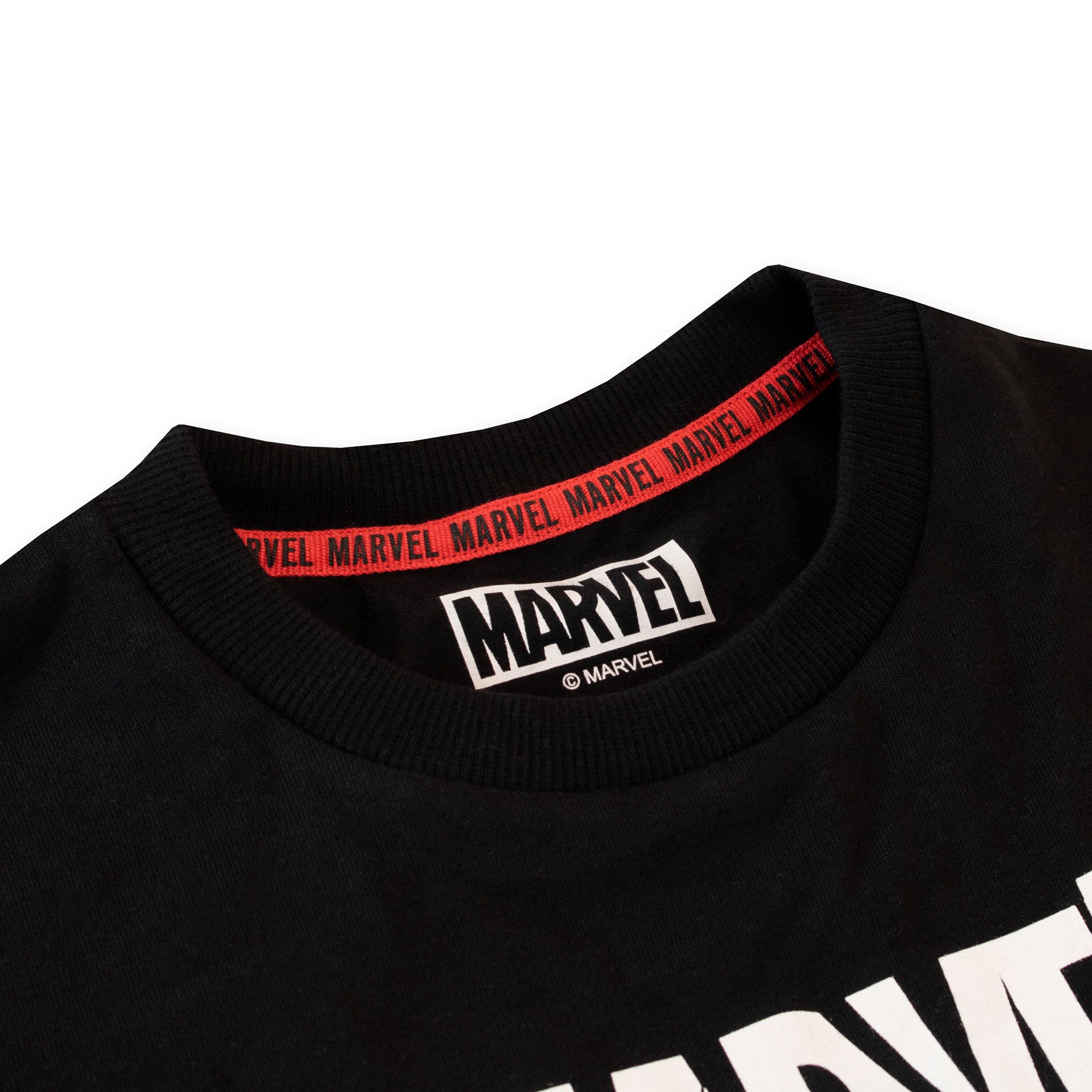 Marvel Felpe Ragazzi Avengers Nero 7-8 Anni