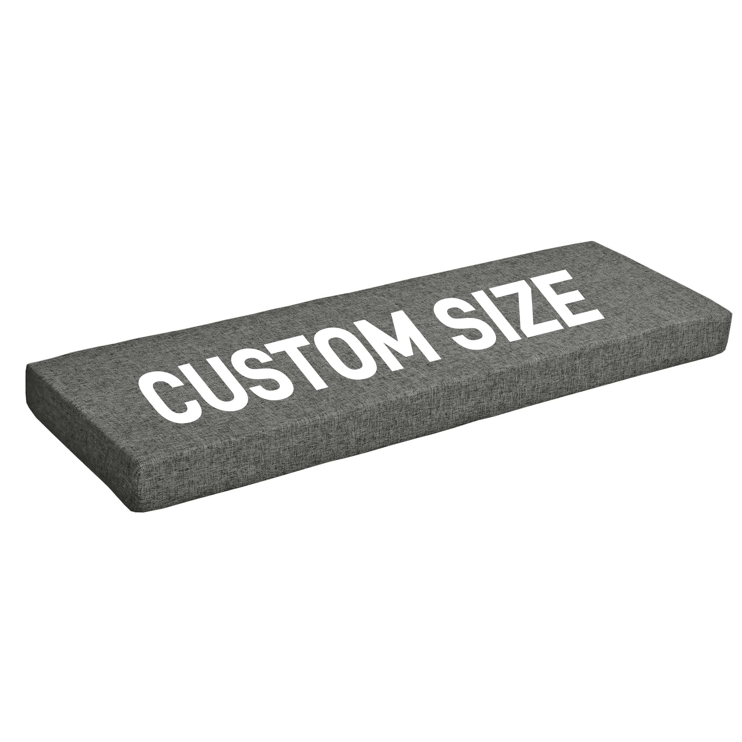 SINCERE Custom Bench Cushion for Indoor Furniture, Bay Window Seat Cushion, Made to Order Couch Pad, Personalize Non-Slip Fireplace Hearth Seat Pad, Cut to Size Foam Mattress โ image 1