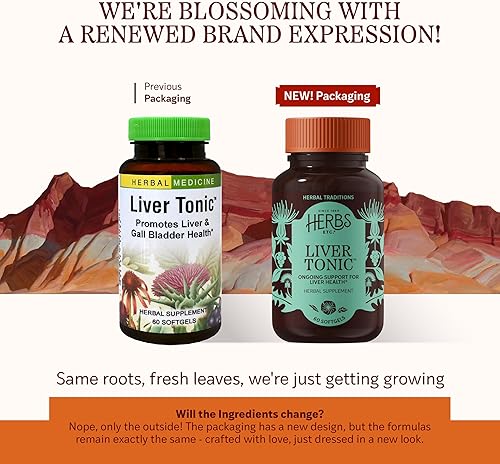 Miniatura 2 de Herbs Etc. Tónico para el hígado, suplemento para la salud de la vesícula biliar con fórmula herbal, ayuda a la salud general del hígado con cardo