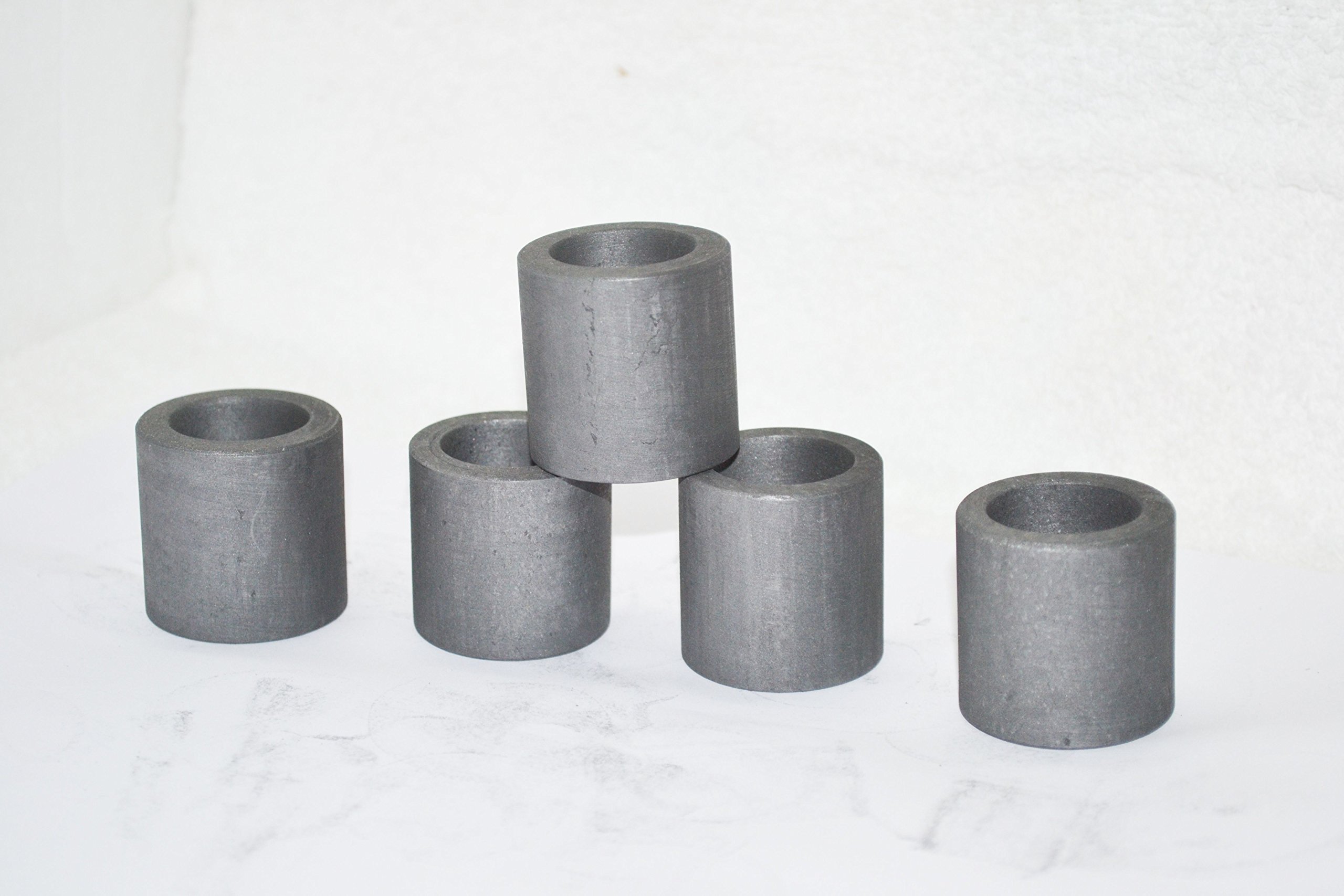 35mm (od) x 35mm(h) (pack of 6) Superior Quality Graphite Crucible for Casting, Melting, Refining Gold, Silver, Copper, Aluminium,Brass, Led, Scrap, Jewellery,etc (pack of 6)