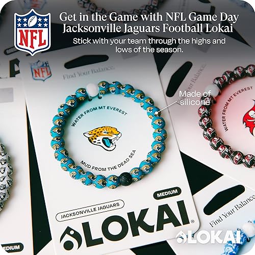 Miniatura 264 de Lokai NFL Football Collection - Pulseras de cuentas para hombres y mujeres, joyería de silicona, pulsera de moda para un ajuste cómodo
