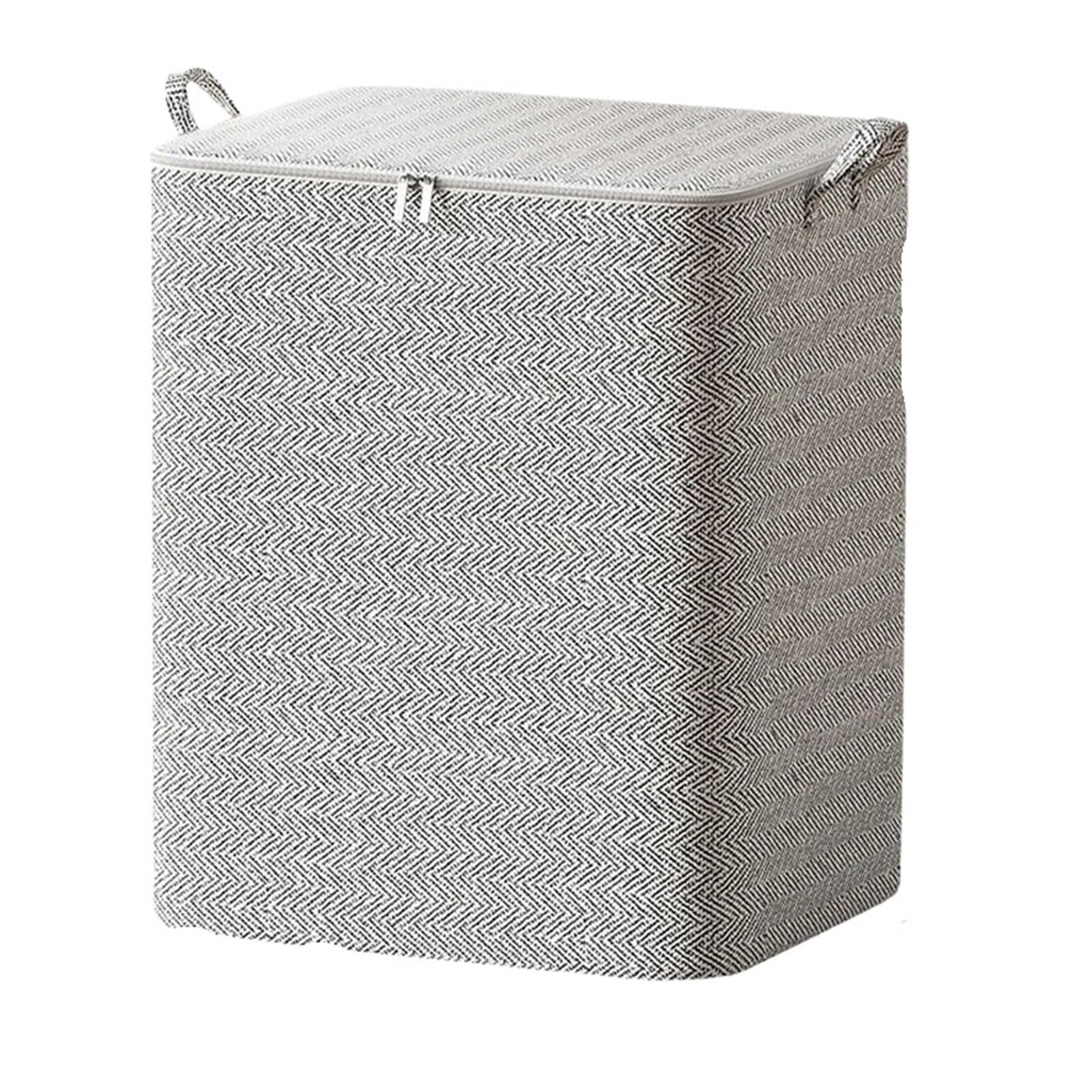 DSFIHJO Fabric Storage Boxes Folding Storage Boxes Cloth Storage Bags Storage Bags For Clothes(XL)