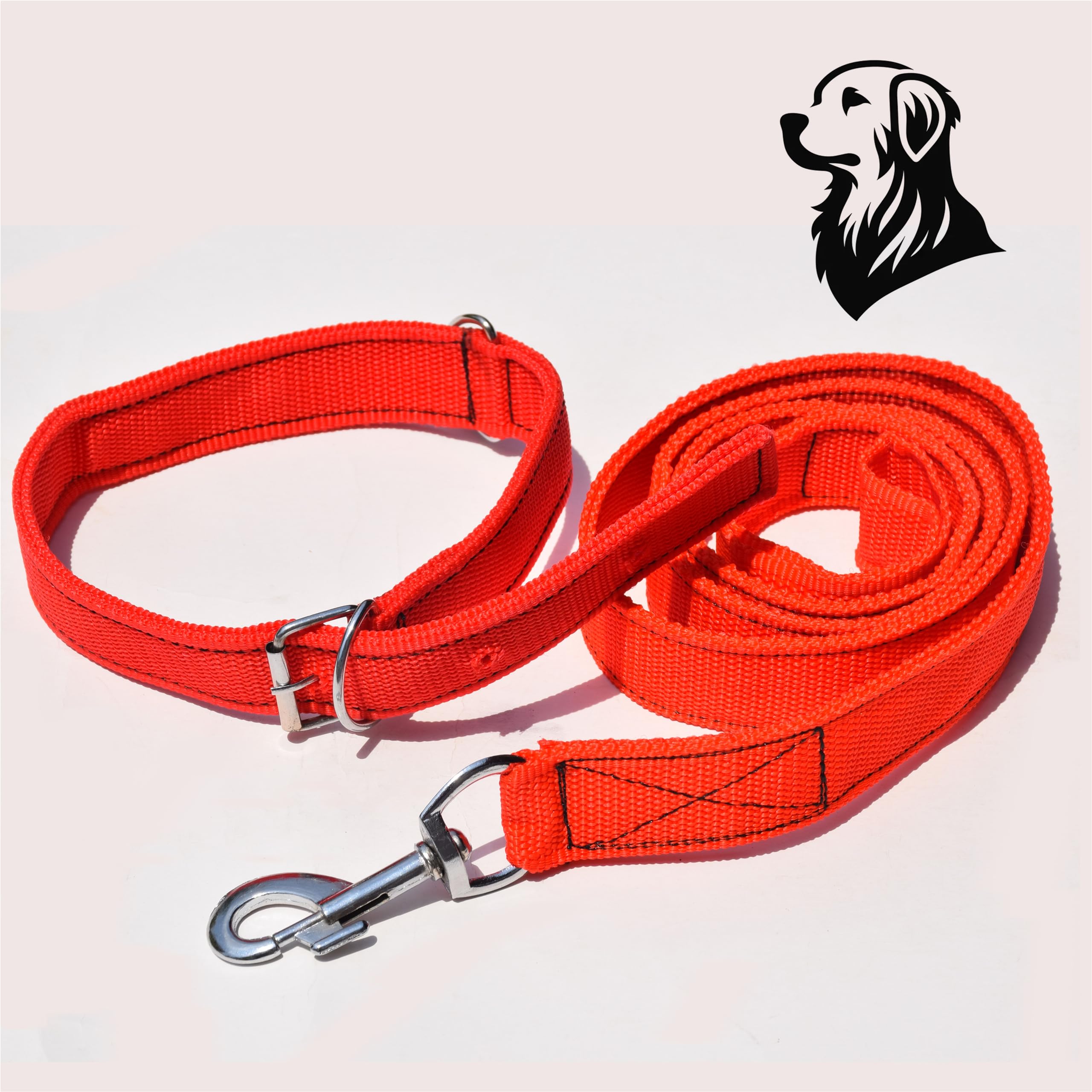 Pure Source India Nylon Dog Neck Collar Belt and Leash Set Waterproof for Medium Dogs or Small Puppies Neck Collar (48 X 1.5 Inches) (RED) (B0D2NDJZ3X) Amazon Price History, Amazon Price Tracker
