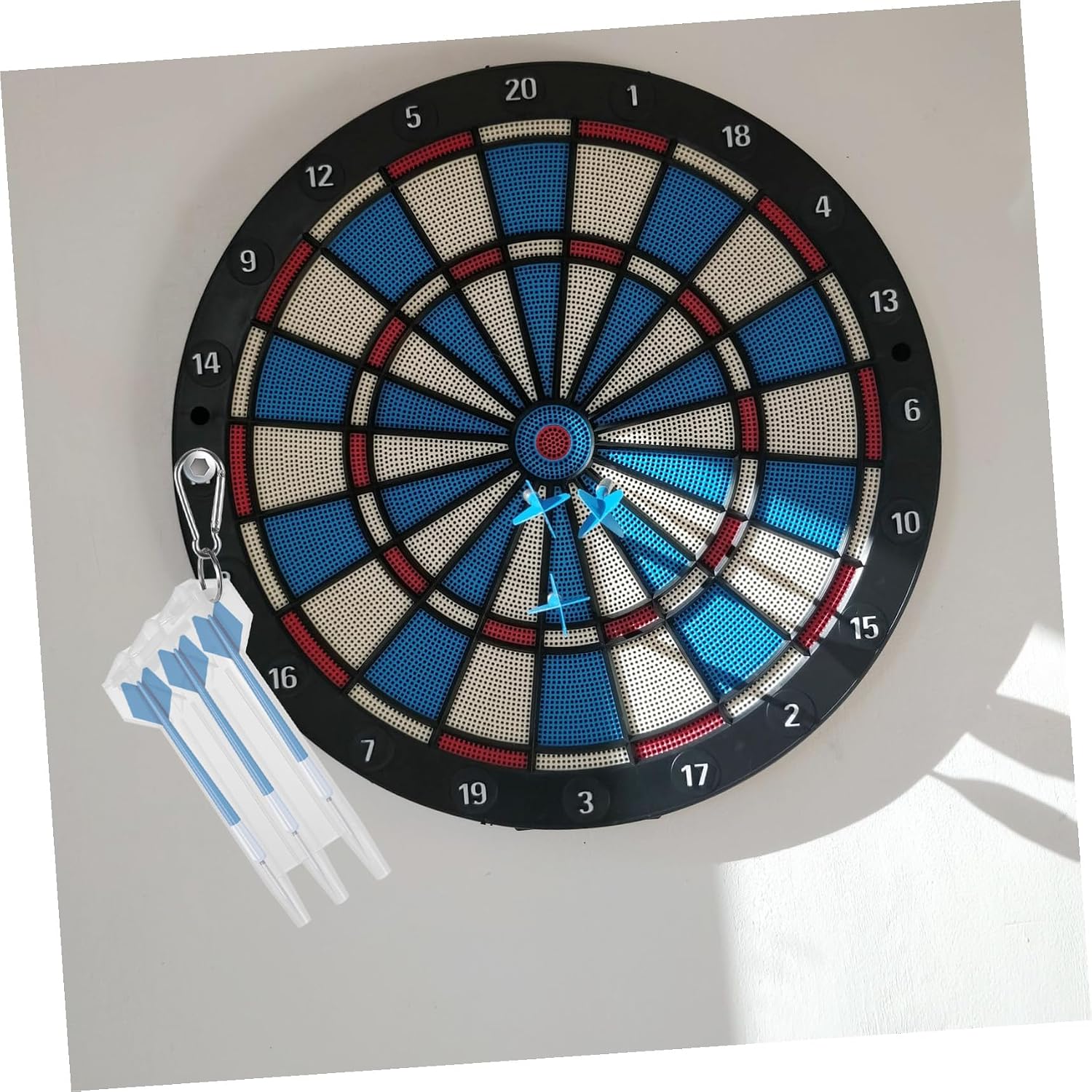 Portable Hard Case for Steel Darts Storage, White Dart Carrying Box Suitable for Outdoor and Travel