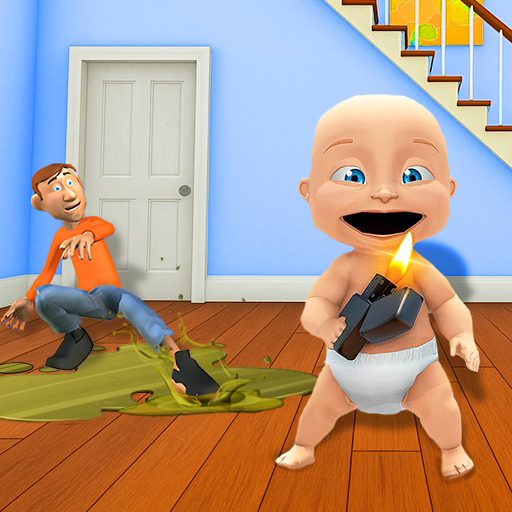 Wo sind deine Zwillinge, Baby und Papa? Freches Streiche-Spiel: Gelegenheits-Versteckspiel-Simulator