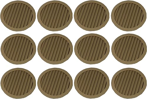 Vista 38 de Cubierta redonda de rejilla de rejilla de plástico de 4 pulgadas para rejilla de ventilación de reptiles (4, blanco)