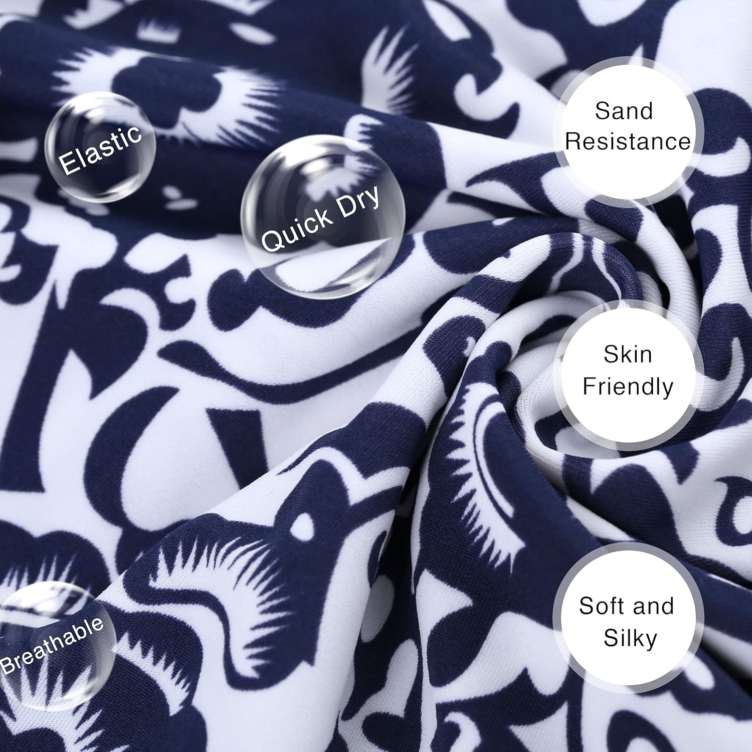 70% Off Everything Wantdo Women's Cover Up Swimsuit One-Piece Bathing Suit Tankini Beachwear Navy US 16-18