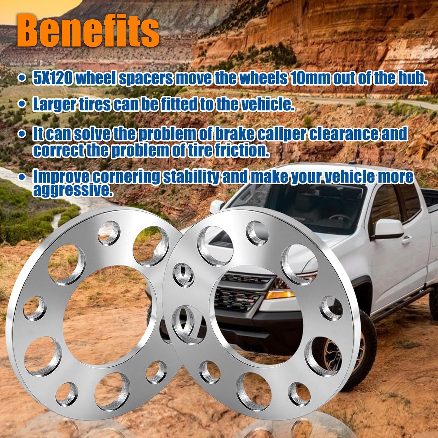 GAsupply 10mm 5x120mm Wheel Spacers Fit for 128i 135i 318i 320i 325i 328i 335i M3 428i 435i M4 525i 528i 530i 535i M5 Z3 Z4 640i 645ci E36 E46 E90 E92 E93 F10 F30, 72.56mm Hub Bore Forged Spacer, 2PCS