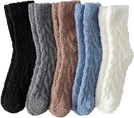 Warm & Cozy Gifts for Women, Fluffy Fuzzy Sock, Plush Sleeping Slipper Socks - Soft Warm Fabric