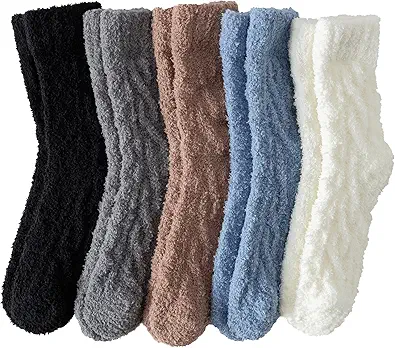 Warm & Cozy Gifts for Women, Fluffy Fuzzy Sock, Plush Sleeping Slipper Socks - Soft Warm Fabric