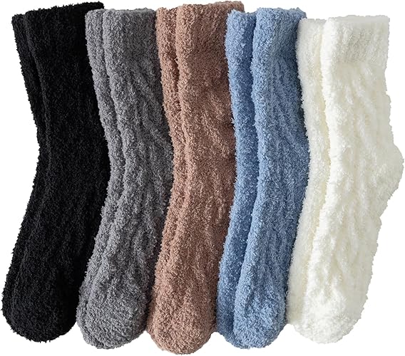 Warm & Cozy Gifts for Women, Fluffy Fuzzy Sock, Plush Sleeping Slipper Socks - Soft Warm Fabric