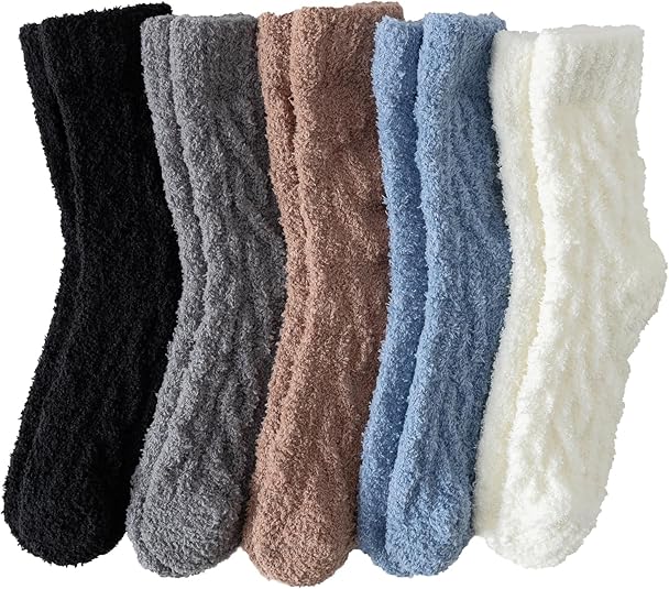 Warm & Cozy Gifts for Women, Fluffy Fuzzy Sock, Plush Sleeping Slipper Socks - Soft Warm Fabric