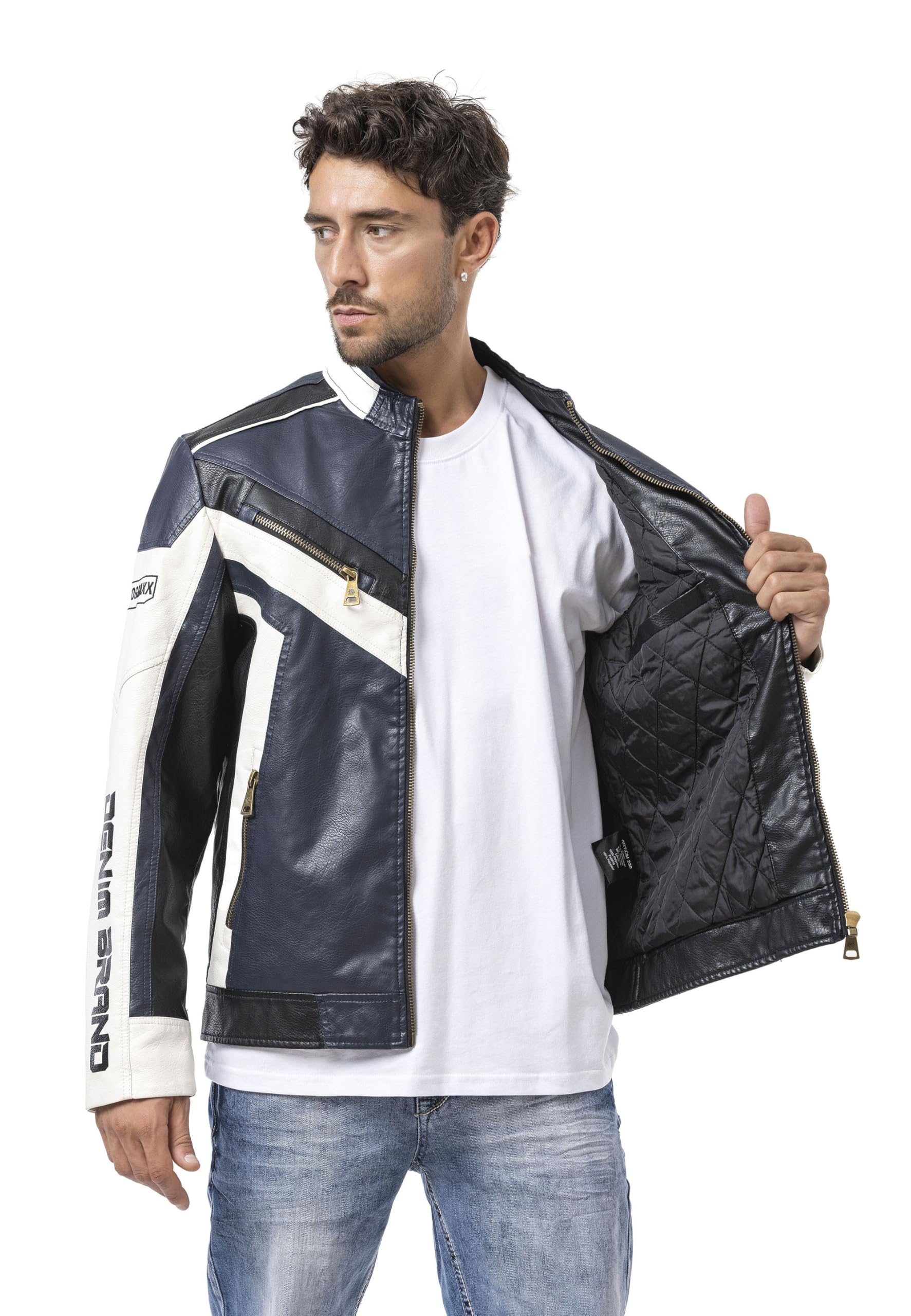 Cipo & Baxx Giacca invernale da uomo New Series – Elegante giacca invernale dal design moderno con calda fodera interna, cappuccio rimovibile e dettagli funzionali per le giornate fredde