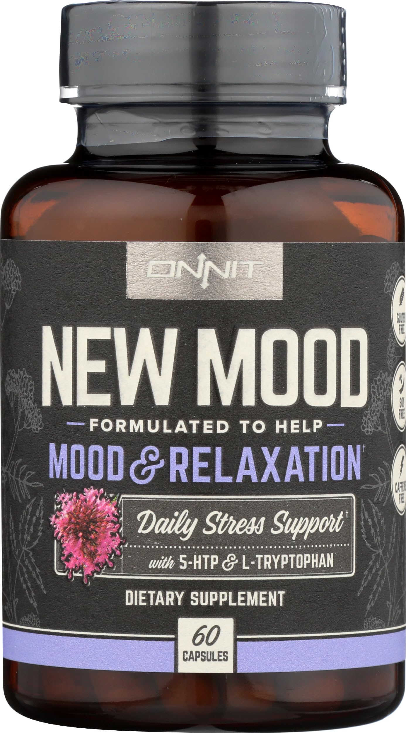 ONNIT New Mood Stress & Sleep Support Supplement with 5-HTP, 60 Count — Amazon image 4