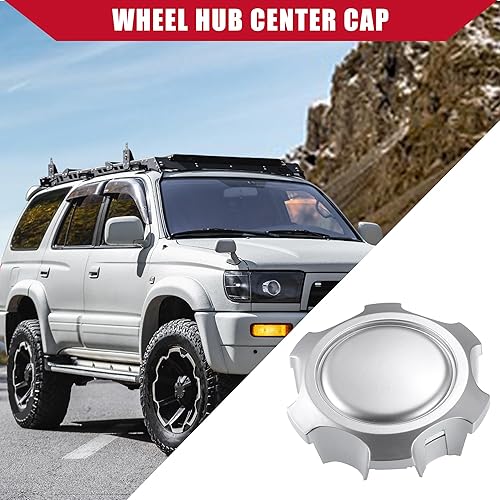 Miniatura 3 de 4260304030  Tapas centrales de cubo de rueda para Toyota 4Runner 1996-2002  Durableplástico  4 piezastono plateado