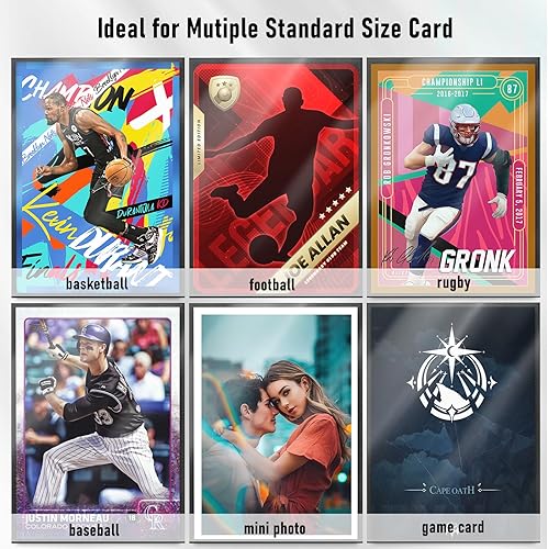 Miniatura 5 de 1000 fundas de tarjetas para tarjetas intercambiables, fundas mate para tarjetas, protectores de tarjetas compatibles con tarjetas de béisbol,