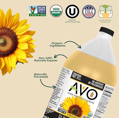 Miniatura 2 de AVO - Aceite de girasol alto oleico para cocina general 1 galón