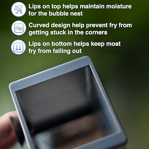 BWAquatics Betta Fish Cave Hideout – Breeding Crib & Bubble Nest Tunnel for Wild Bettas – Aquarium Decor, Enrichment Toy & Fish Tank Accessories