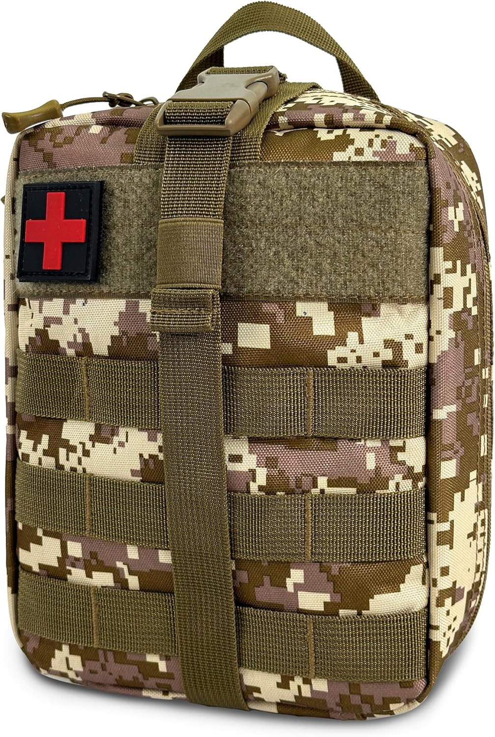 Tactical First Aid Kit & MOLLE Medical Pouch for Home, Car, Travel