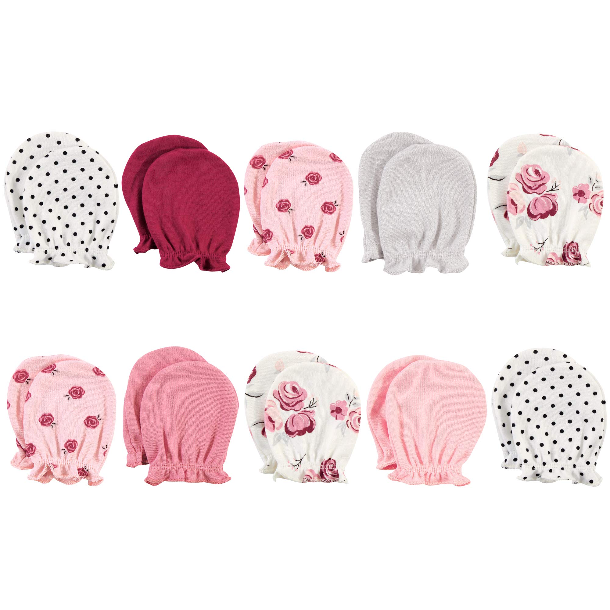 Hudson Baby Unisex Cotton Scratch Mittens