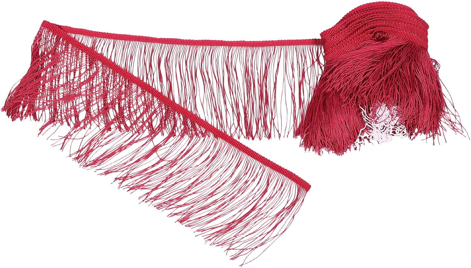Baluue Polyester Handmade Fringe Trim Tassels for DIY Sewing Projects and Lamp Shade Embellishment, Versatile Length Design with Layered Artisan Look, for Christmas, Halloween,