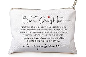 Meaningful Gifts for Bonus Daughter, Sentimental Gifts for Step-daughter, Foster-daughter, and Adopted Daughter