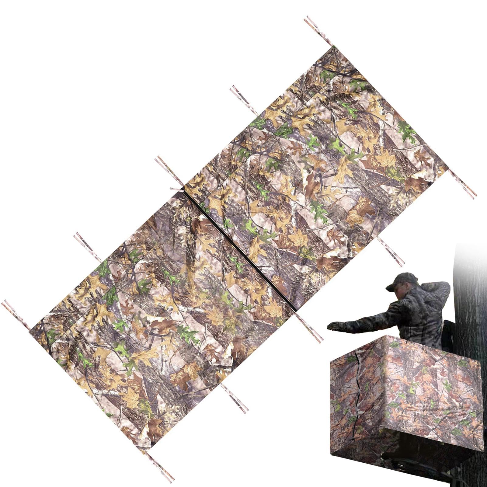 Hunting Blinds for Tree Stands, Tree Stand Blind Set, Hunting Tree Stand Covers, 3-Sided Hunting Tree Stand Covers, Weatherproof Deer Stand Cover, Tree Ladder Stand Blind Set for Hunting
