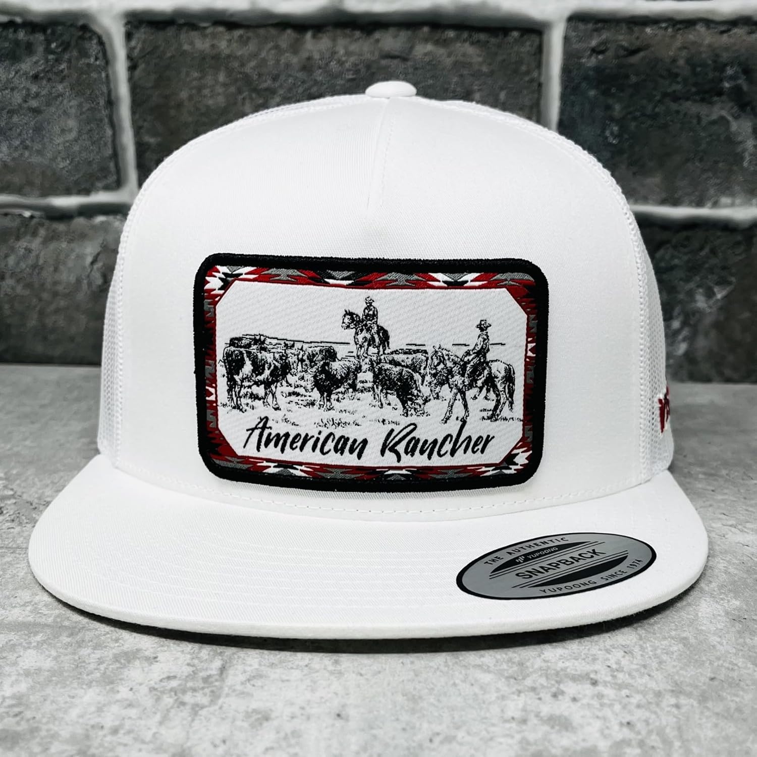 Vexil American Rancher Adjustable Snapback Western Lifestyle Rodeo Southwest Inspired Meshback Hat