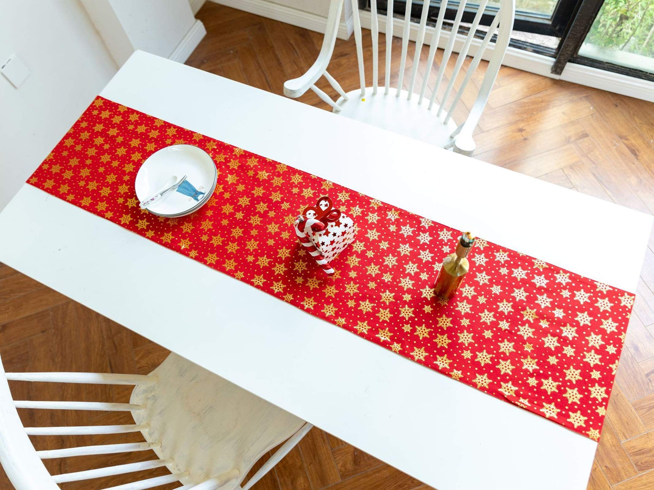 Kerstversiering rode papier decoratie kerststerren 60 cm | Fun en Feest Kerstversiering rode papier decoratie kerststerren 60 cm | Fun en Feest